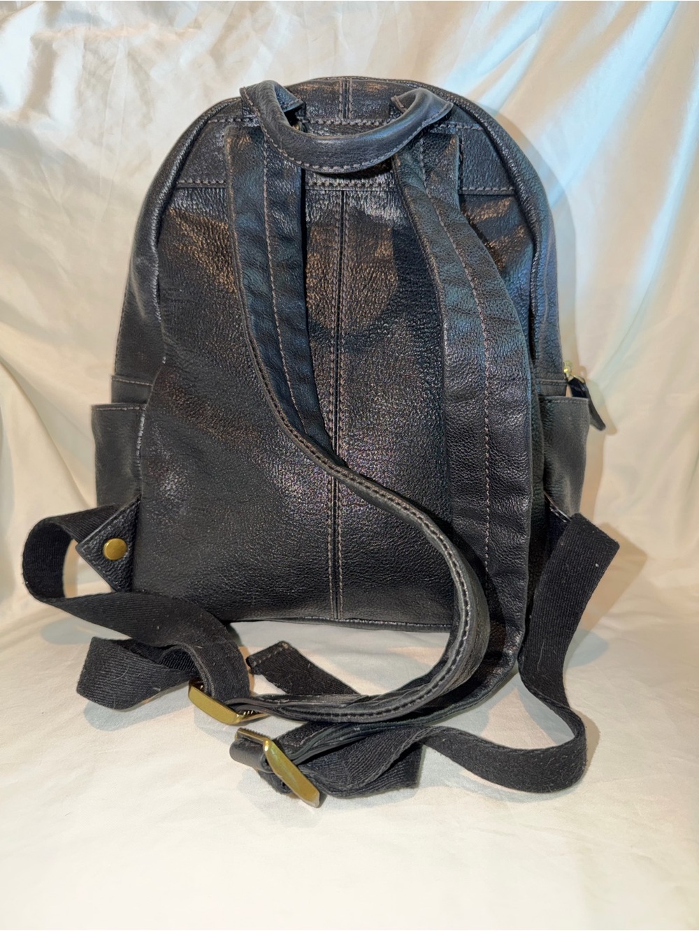 Frye Black Pebbled Leather Mini Backpack - Picture 4 of 11